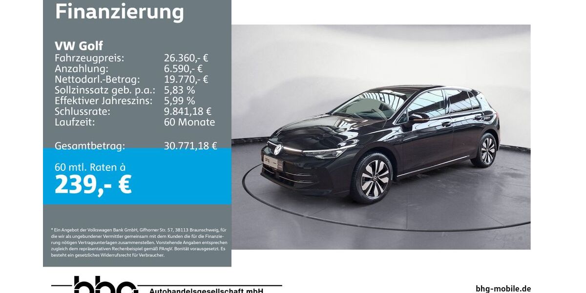 VW Golf 24.723 km 26.360 &euro; Durmersheim 76448