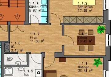 Wohnung Leipzig Gohlis-Süd - 3 Zimmer, 76 m&sup2;, 950&euro; | Angebot:27313396