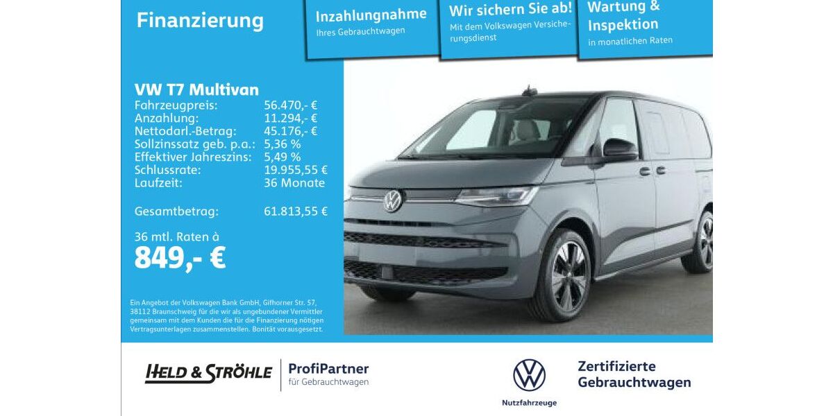 VW T7 Multivan 8.948 km 56.470 &euro; Ulm 89079