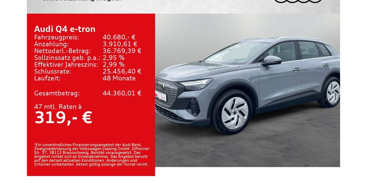 Audi Q4 e-tron 9.000 km 40.680 &euro; Kitzingen 97318