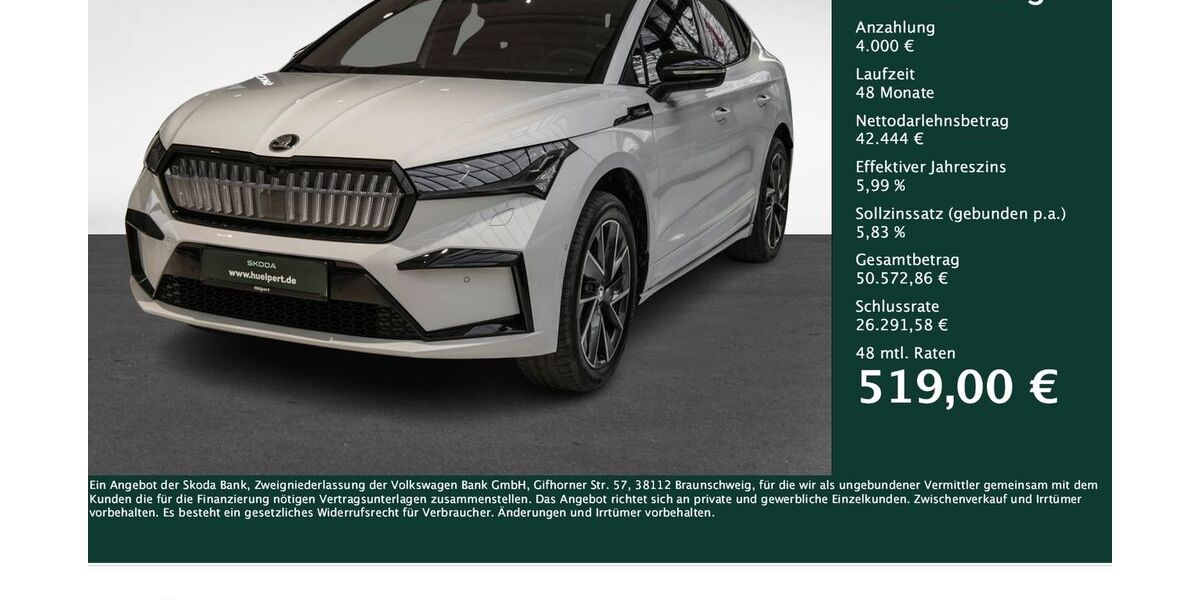 Skoda Enyaq 20.760 km 46.000 &euro; Dortmund 44269