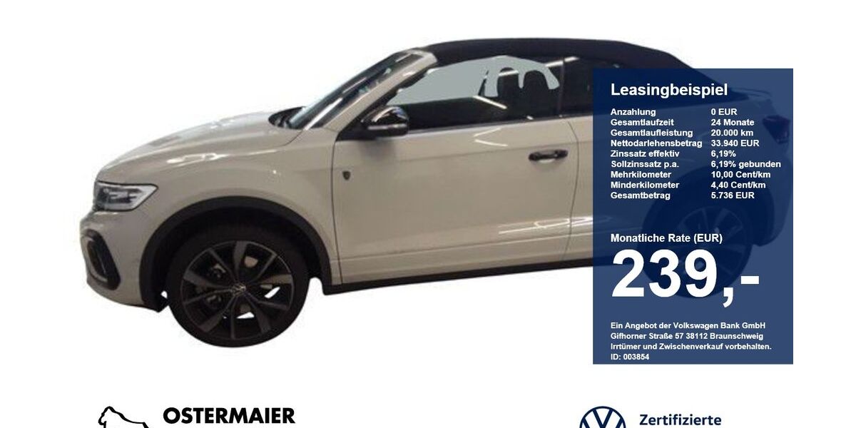 VW T-Roc 6.280 km 33.940 &euro; Vilsbiburg 84137